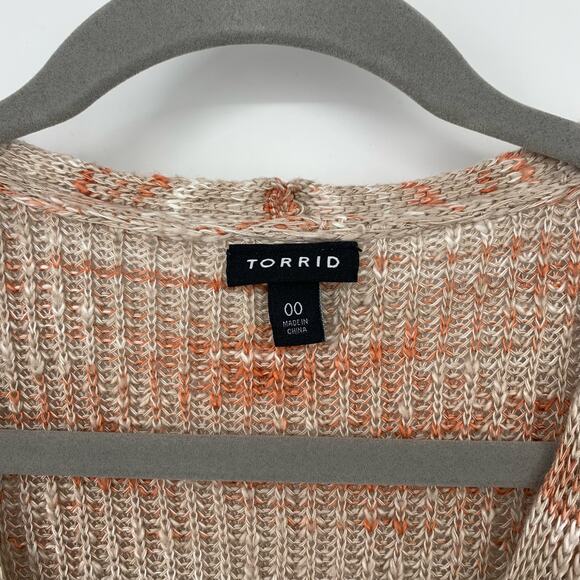 Torrid Slub Pullover Tunic V-Neck Sweater Size 00 Medium - Picture 4 of 6